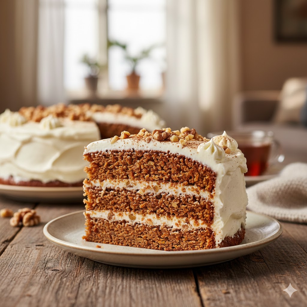 Bild på Hemgjord morotskaka