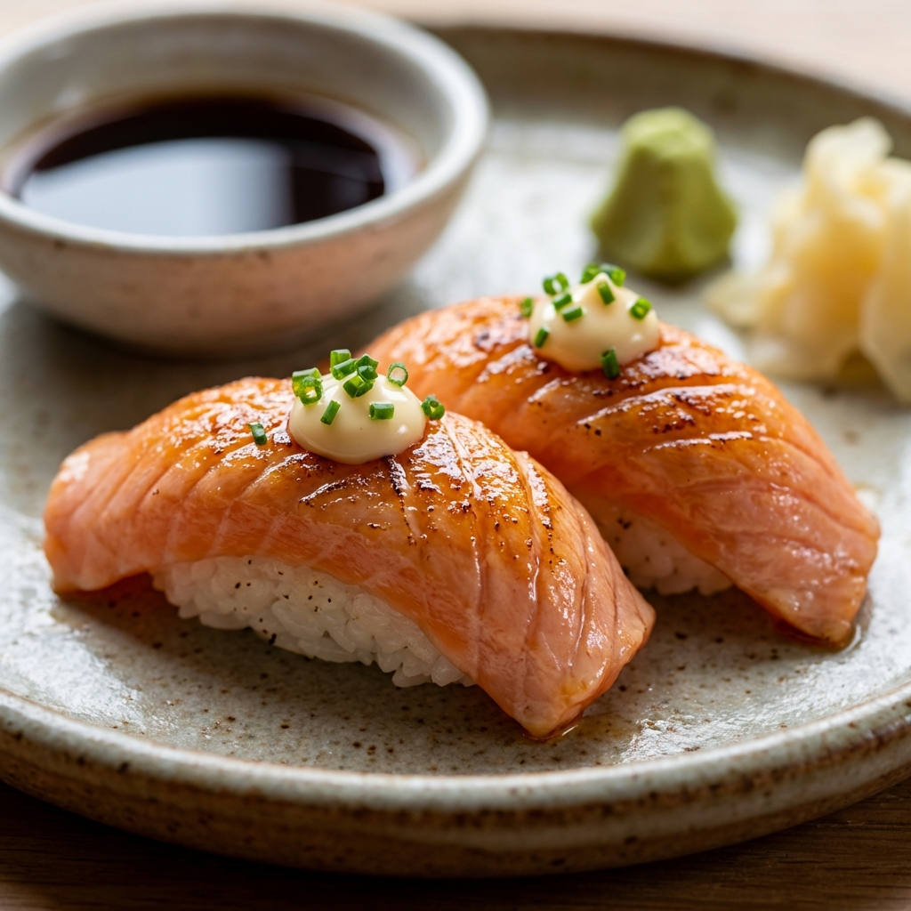 Bild på Halstrad Nigiri Lax - 8 bitar