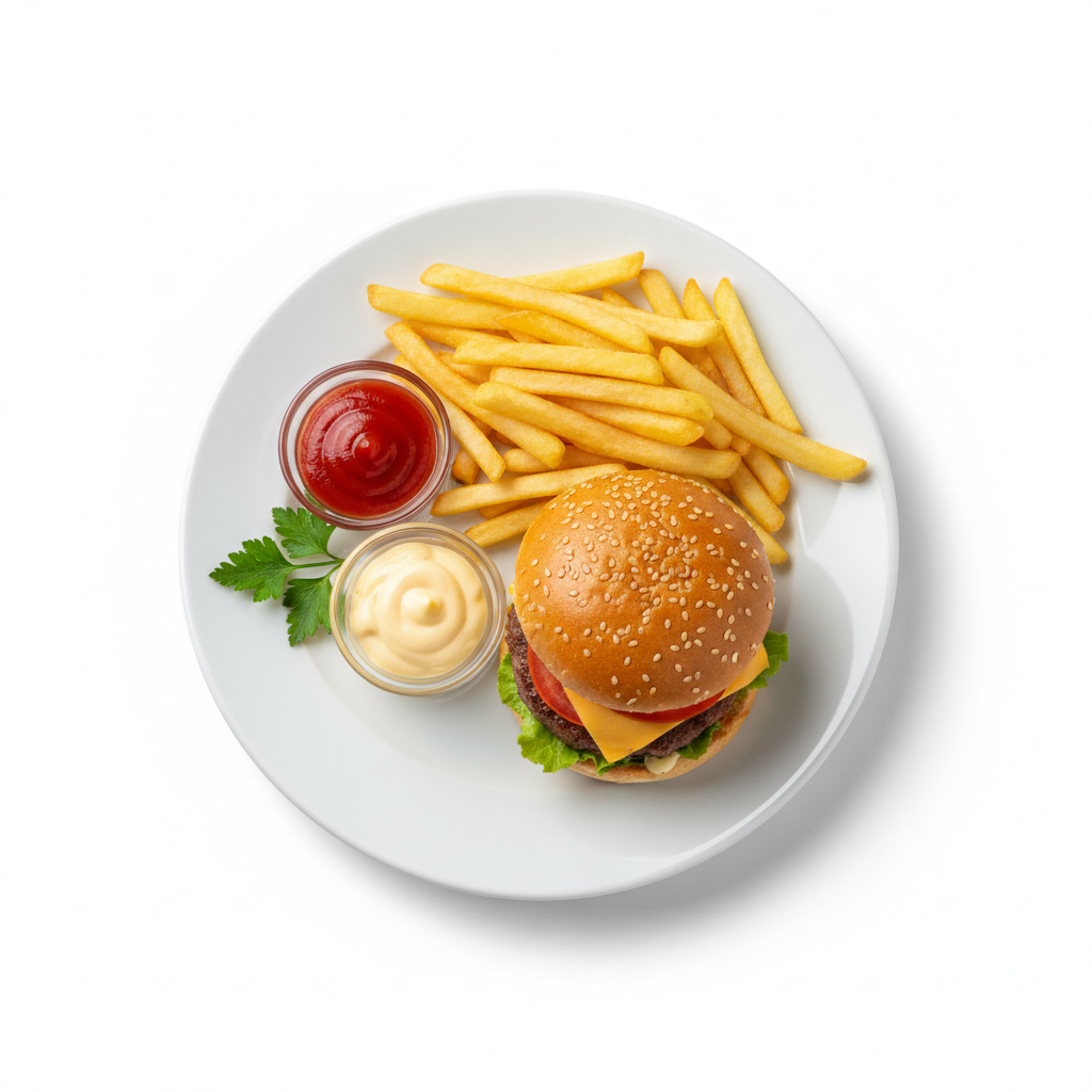 Bild på Hamburgertallrik Barn